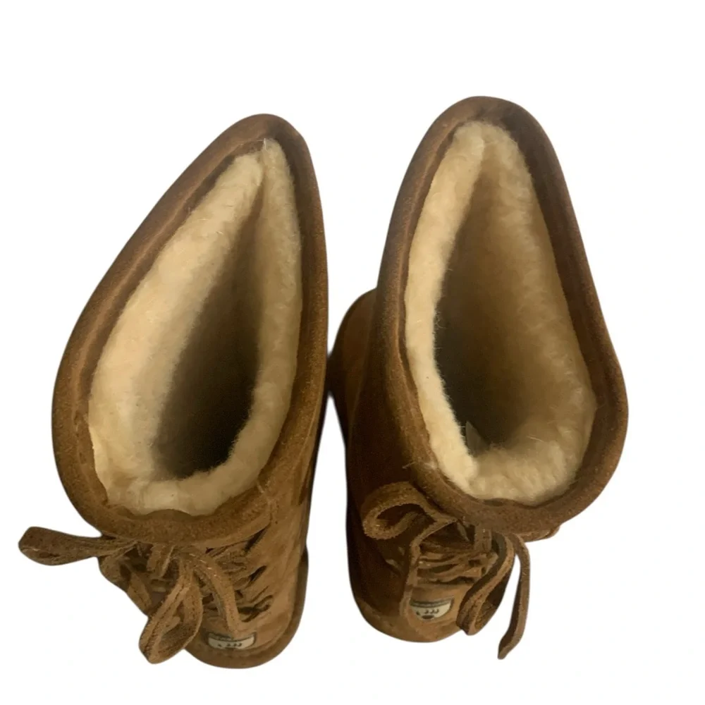 BearPaw Kids Tan Suede Boots Girls 13